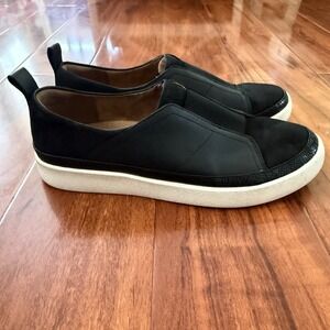 Vionic sold out na Zinah Loafers Womens Size 1 Black Nubuck Leather Comfort